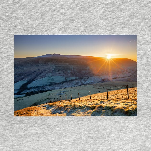 Sunrise with Pen y Fan and Corn Du by dasantillo